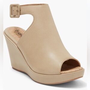 NEW B O C By Born Sophie Platform Wedge Sandal Heel Mule Women
